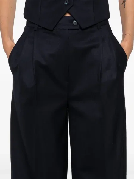 Pantaloni Medeea plisate albastru