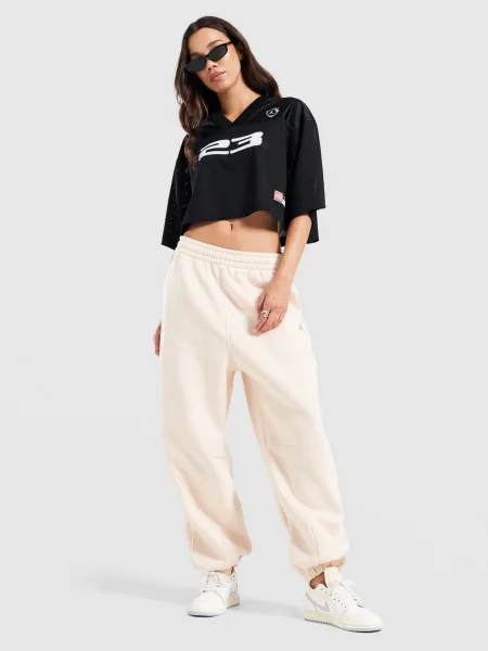 Jordan Spodnie W Brooklyn Fleece Jogger beżowe