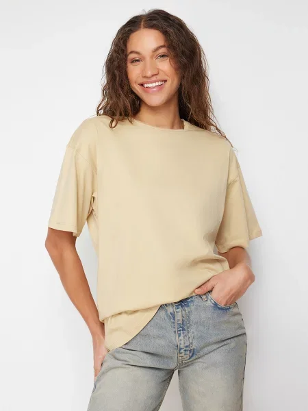 Trendyol Футболка бежевий