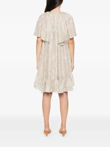 Rochie mini Chloé cu model floral cu imagine