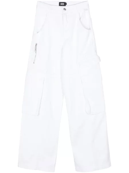 Spodnie Gcds białe