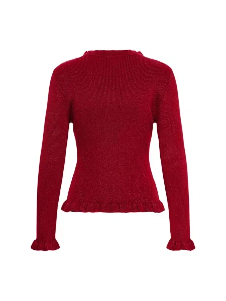 Dzianinowy sweter Part Two czerwony