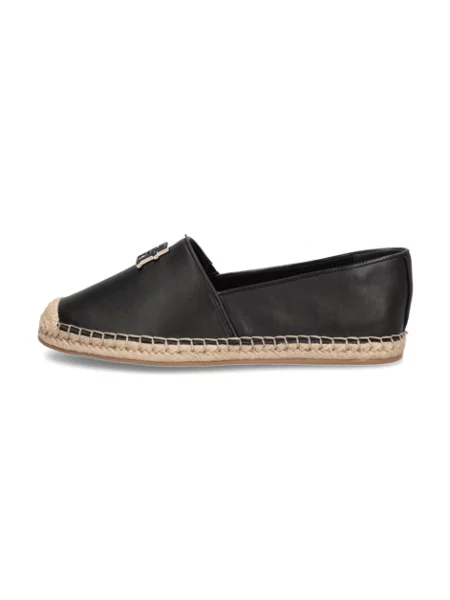 Kožené espadrilky Tommy Hilfiger černé