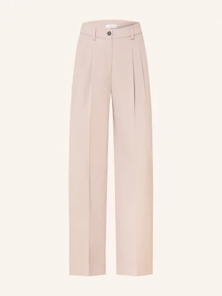Riani Spodnie Z Materiału Typu Marlene beige beżowe