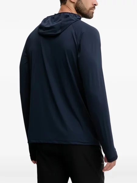 Суичър с качулка Helly Hansen синьо