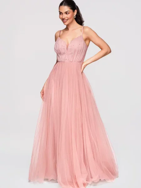Rochie de seară Edoti roz