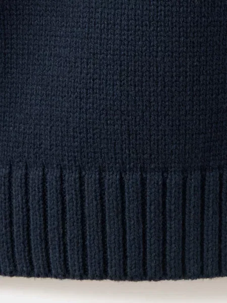 Sweter basic z grubej dzianiny Teen L MANGO TEEN granatowy