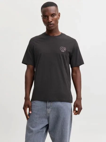 JACK & JONES Tricou JORURBAN negru alb