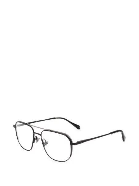 Ochelari de soare Rag & Bone cu imprimeu geometric negru