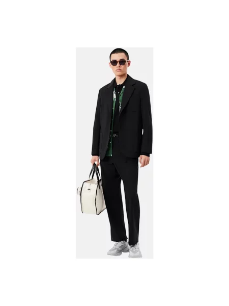 Lacoste longsleeve gładki czarny
