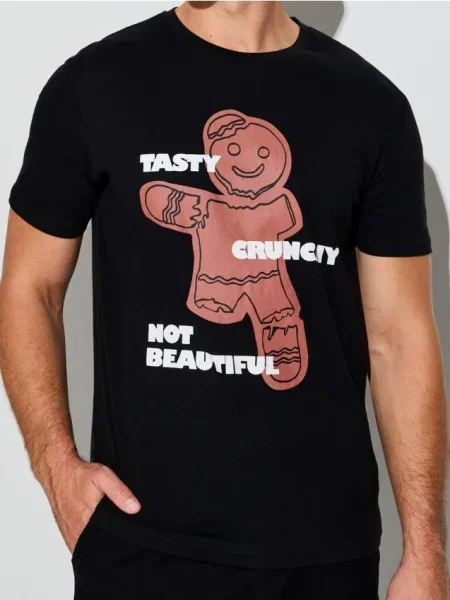 Sinsay Tričko s krátkým rukávem černá