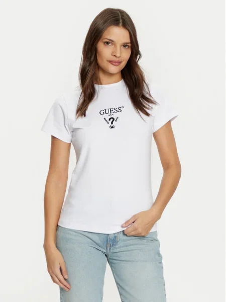 Guess Tricou alb