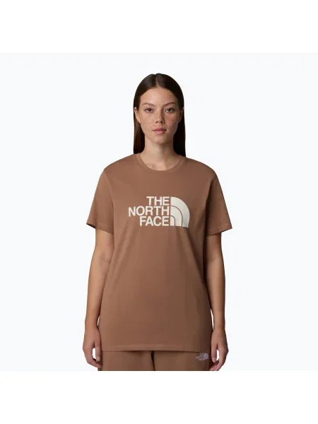 The North Face дамска тениска Relaxed Easy Tee latte/white dune бяло