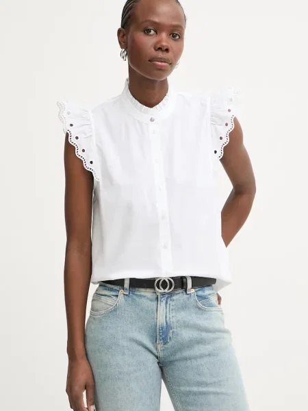 BOSS Orange cămașă pentru femei din C Balvana alb