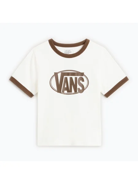 Tricou pentru femei Vans Center Chest Ringer Tee egret