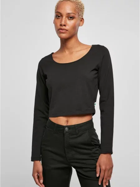 Tricou Urban Classics cu mâneci lungi negru