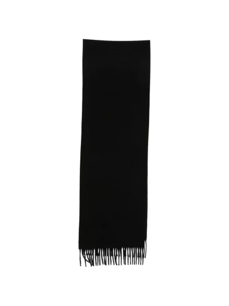 Fular Sandro cu franjuri de lână negru