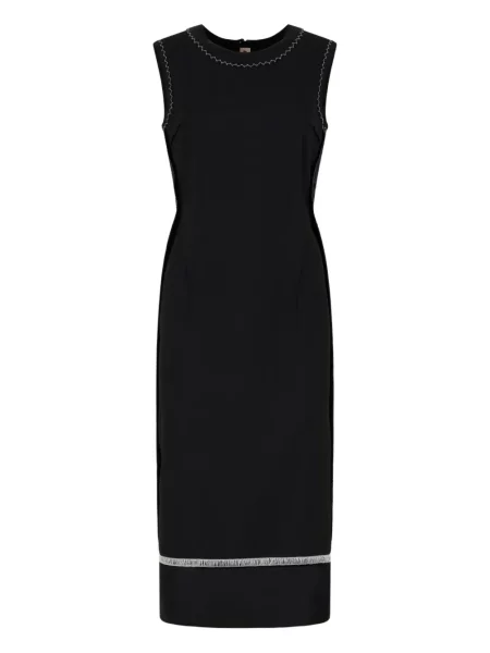 Rochie midi Marni fără mâneci până la genunchi de costum negru