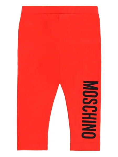 Legginsy dziecięce Moschino czerwone