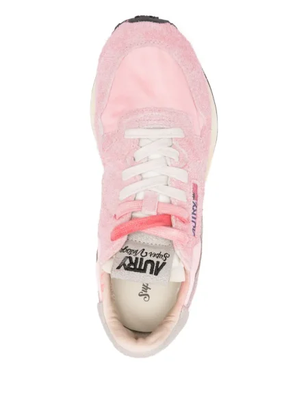 Sneakerși Autry din piele de căprioară roz