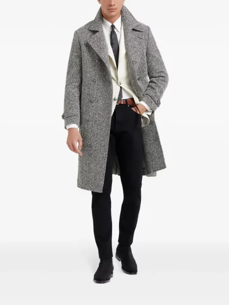 Švarkas Brunello Cucinelli kordinis velvetas balta