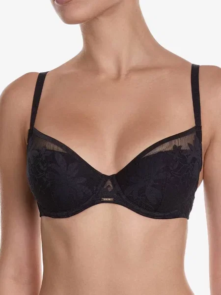 Бюстгальтер с уплотнённой чашкой чорний
