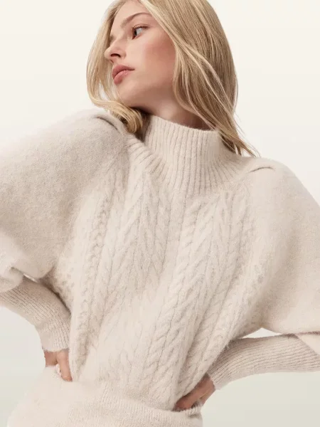 Шерстяной свитер Allsaints белый