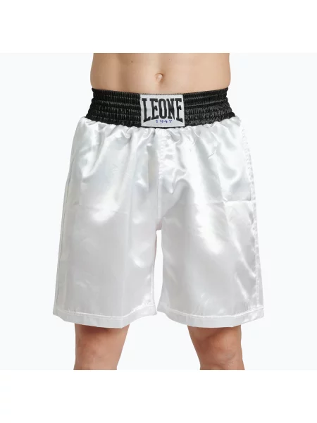 Мъжки боксови шорти LEONE Color Block white бяло