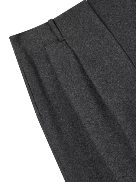 Pantaloni Studio Tomboy de lână plisate gri