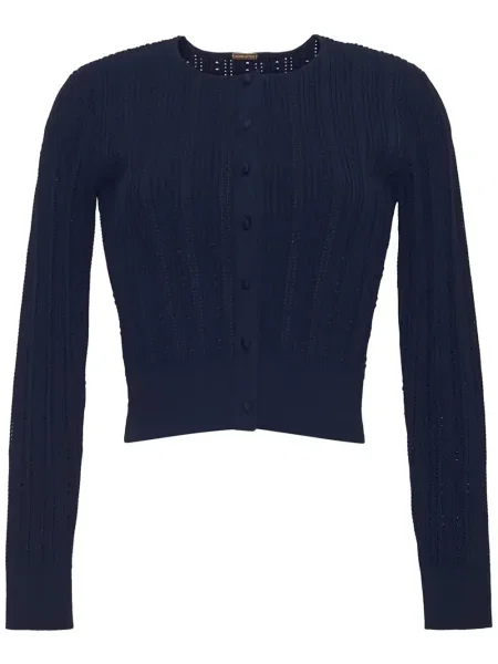 Cardigan Adam Lippes tricotate albastru