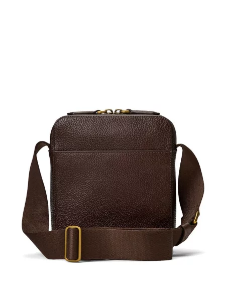 Раирана риза Polo Ralph Lauren бродиран на райета кафяво