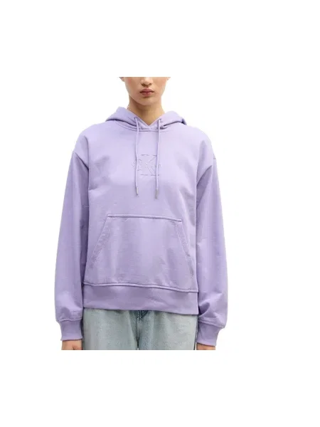 Klasická mikina Calvin Klein Jeans fialová