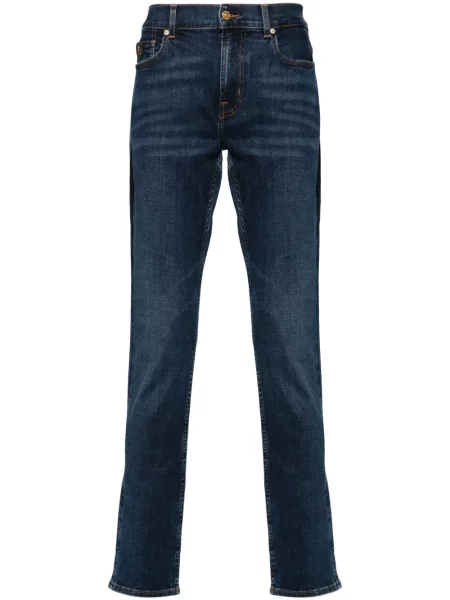 Blugi skinny 7 For All Mankind albastru