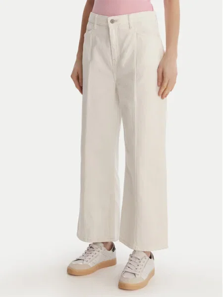 Guess Blugi Wide Leg alb