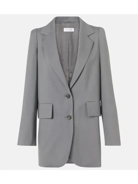 Sacou Max Mara de lână gri