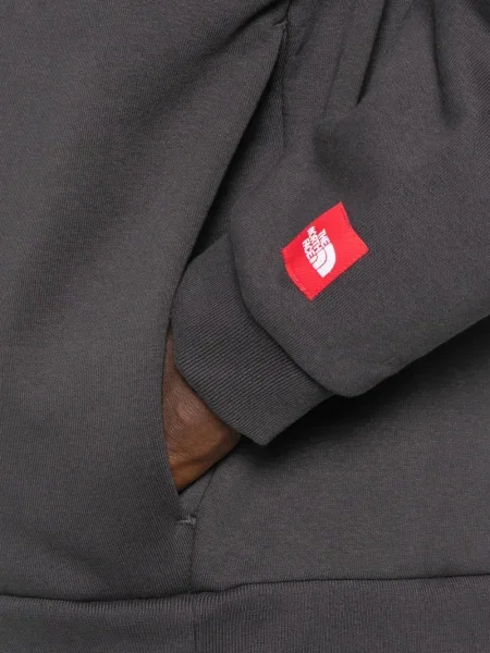 Hanorac cu glugă The North Face cu glugă gri