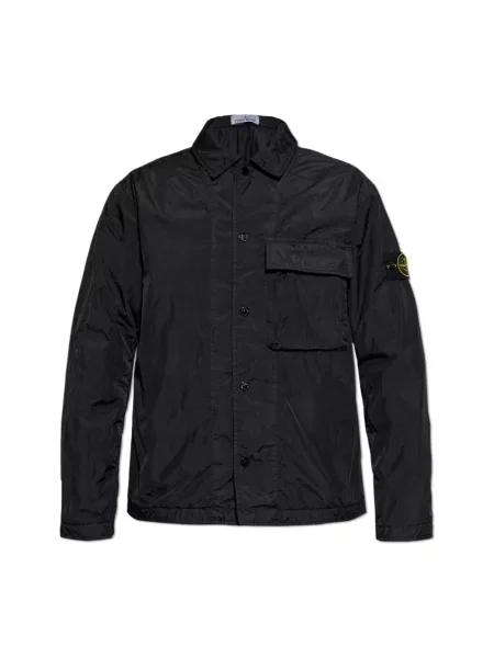 Lekka kurtka Stone Island z kamieniami czarna