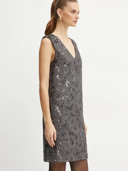 Weekend Max Mara rochie mini drept gri
