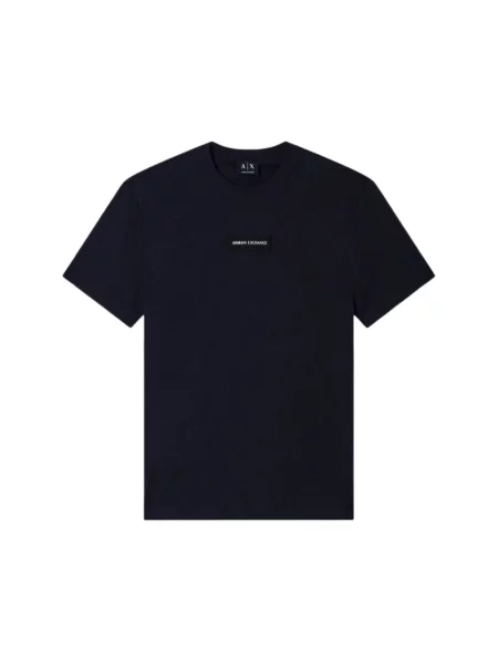 Armani Exchange Koszulki Mężczyzna Niebieski L T-shirt granatowa