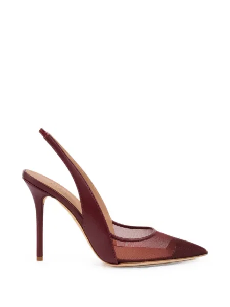 Pantofi cu toc Malone Souliers plasă slingback roșu