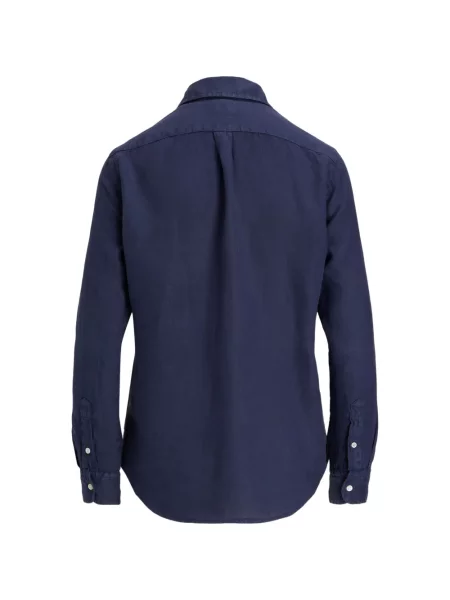 Matlasat sneakerși Polo Ralph Lauren cu autograf de catifea cord albastru