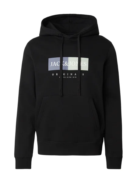 JACK & JONES Tréning póló JWHFREDERIKSBERG világosszürke / ibolyakék / fekete fehér