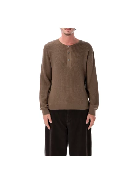 Sweter Studio Nicholson wełniany brązowy