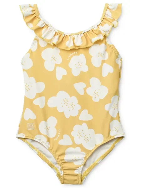 Liewood jednodílné plavky dětské Kallie Printed Swimsuit žluté