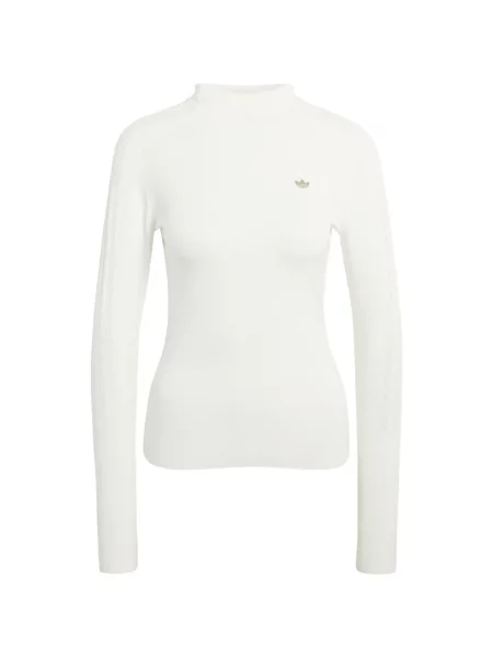 Top Adidas cu dungi cu imagine lung alb