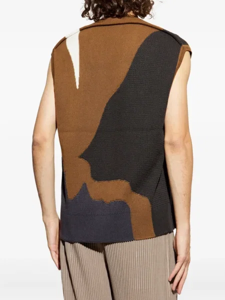 Γιλέκο Homme Plissé Issey Miyake καφέ