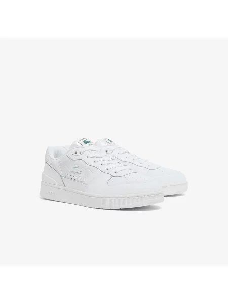 Lacoste Skórzane Sneakersy T-Clip Set biały