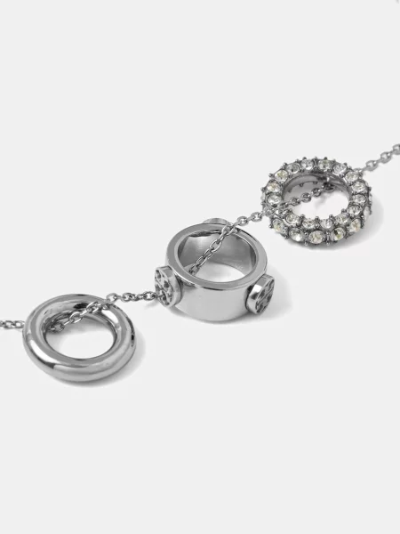 Náušnice a náhrdelník Tory Burch Miller Pave