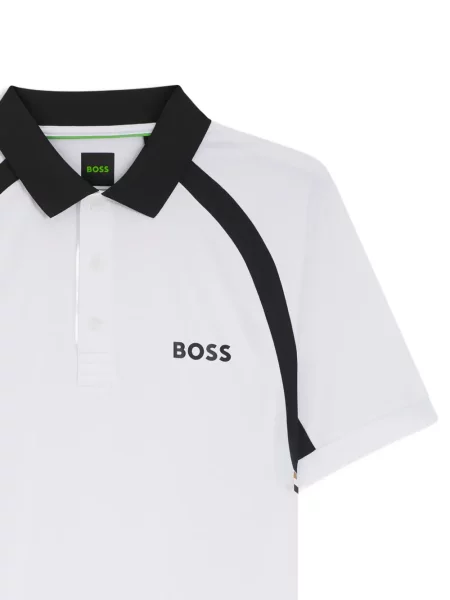 Tricou polo Boss alb