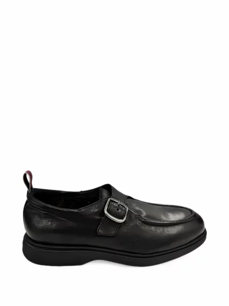 Pantofi loafer Sturlini Firenze din piele cu cataramă negru